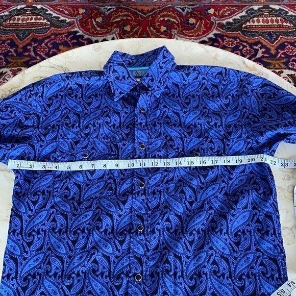 Rough Stock 100% Cotton Classic Paisley Cowboy Shirt - Picture 12 of 14